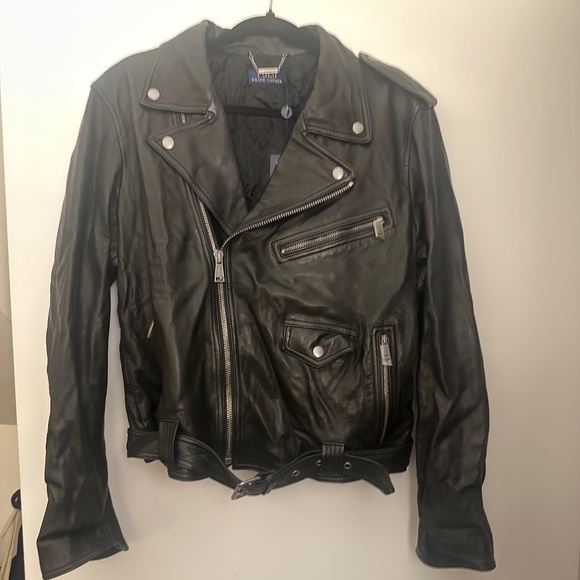 Polo Ralph Lauren Leather Moto Jacket - Picture 3 of 5